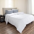 Hastings Home King Comforter, White Goose Down Alternative, Hypo-Allergenic, Quilted Box Stitched, All Season 953885IZA